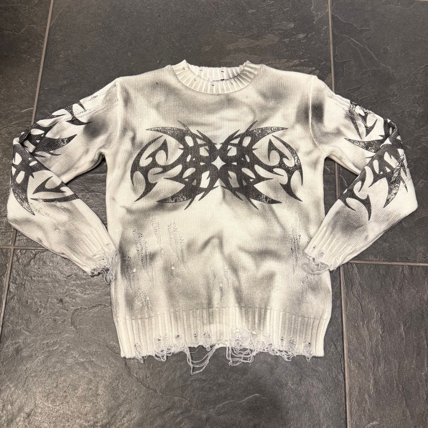 ML/SAVAGE DYE MAGLIONCINO BIANCO BIMBO - maglieria bimbo - CIANOTIC