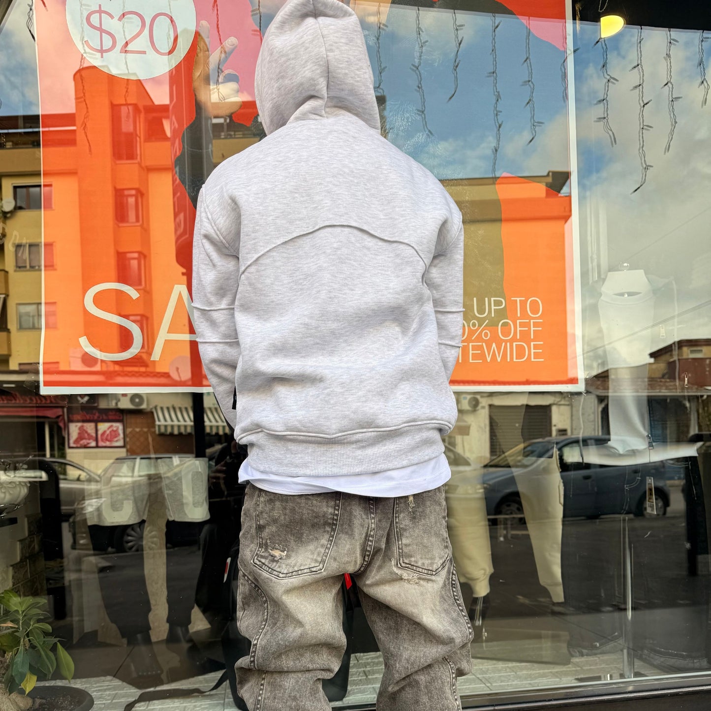 F/CBF/FLOCUT GRIGIA - felpa bimbo - CIANOTIC