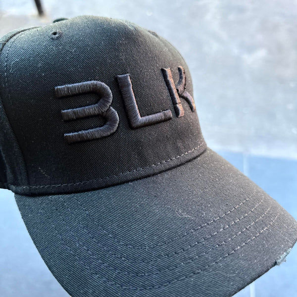 BERRETTO BLK NERO LOGO NERO - cappello uomo - black all