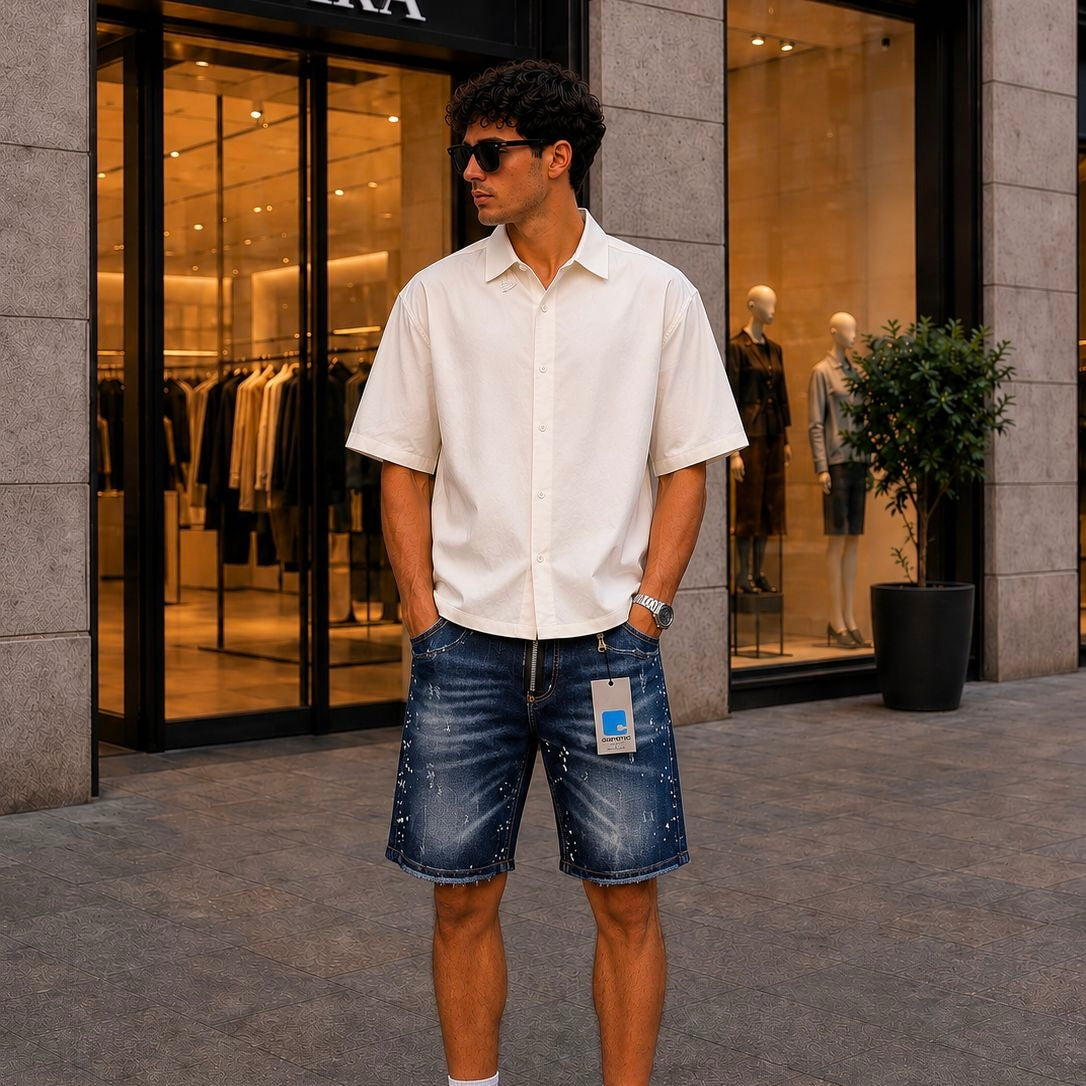 C1107 CAMICIA UOMO BIANCA - Camicie uomo -