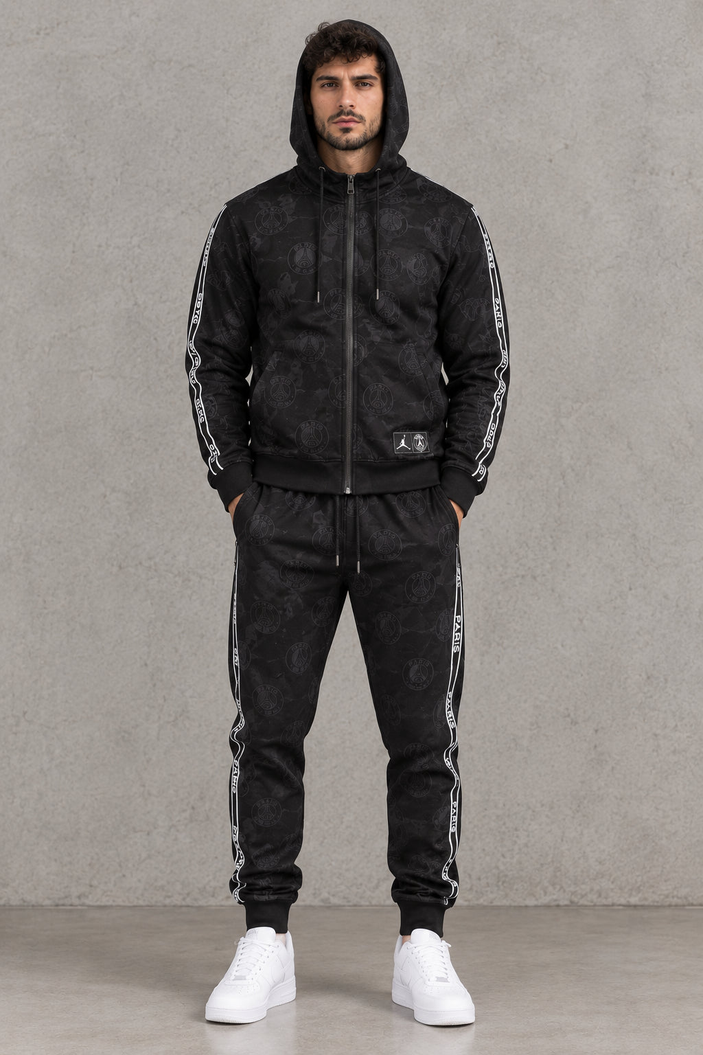 FF-6298 TUTA MOD PARIS NERA - tuta uomo -