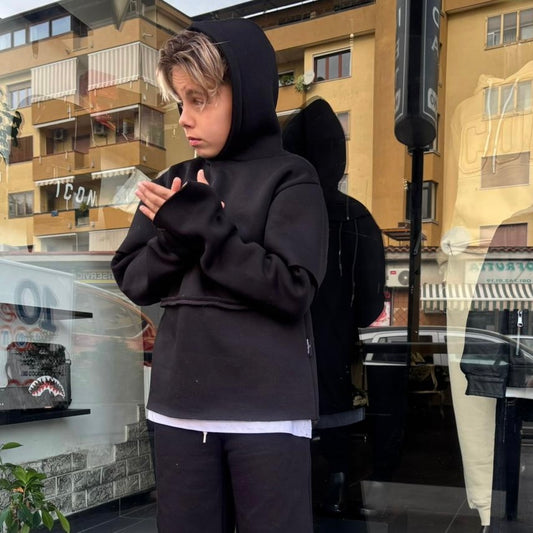 F/CBF/RAW-SLEEVE NERA - felpa bimbo - CIANOTIC