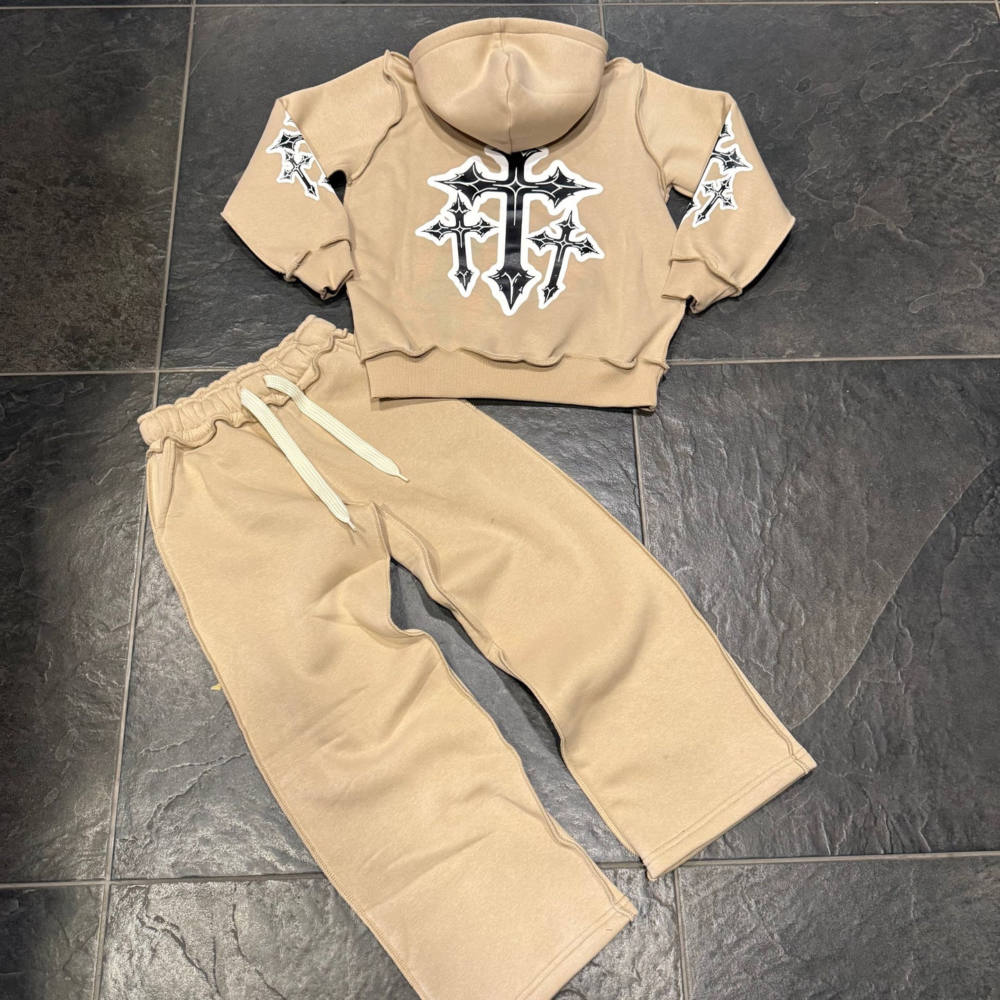 CB TRACK SUIT BEIGE - tute bimbo - CIANOTIC