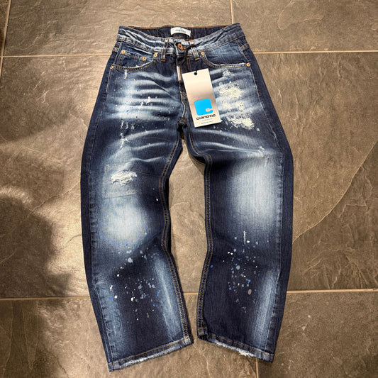 CB BAGGY STREET CANVAS BLUE - JEANS BIMBO - CIANOTIC