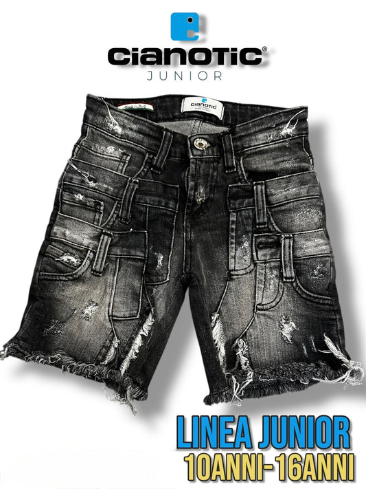 SHORT CB DARK FADE DOUBLE BLACK - short bimbo - CIANOTIC
