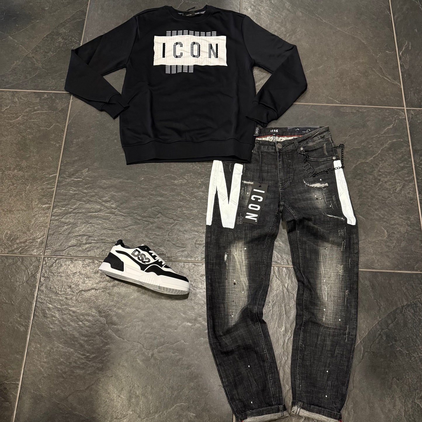 ICUF2W6F046 FELPA ICON NERA - Felpe uomo - icon
