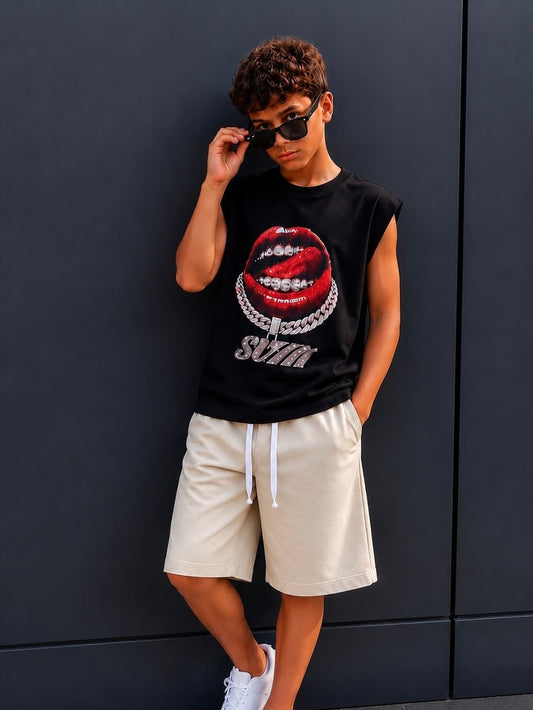 10081 T-SHIRT NERA - T-shirt bimbo -
