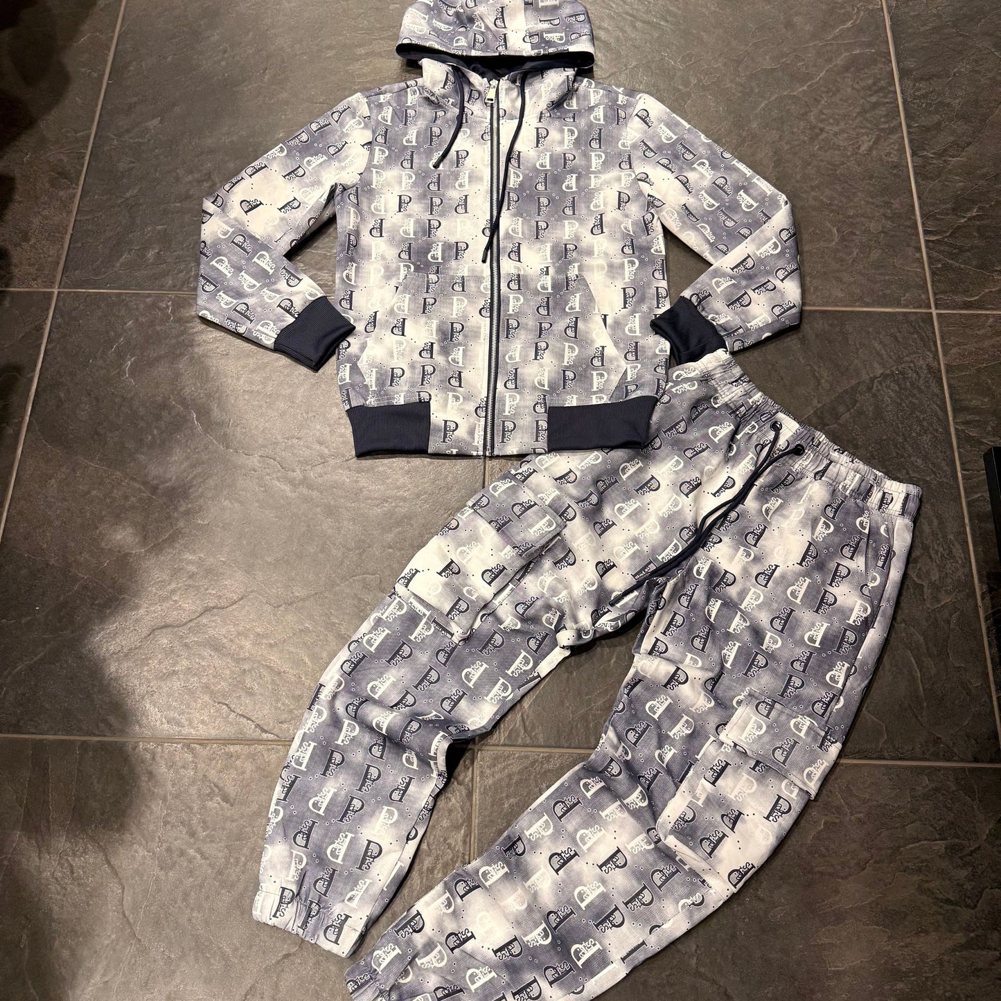 T-5126AB TUTA UOMO BLU - tuta uomo -