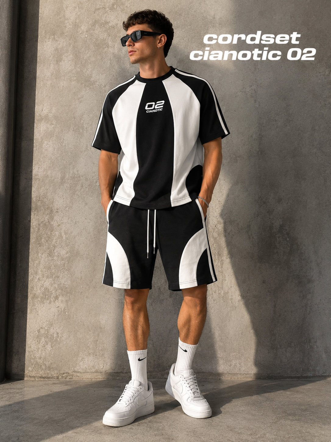 CORDSET 02 UOMO NERO - Completo uomo - CIANOTIC