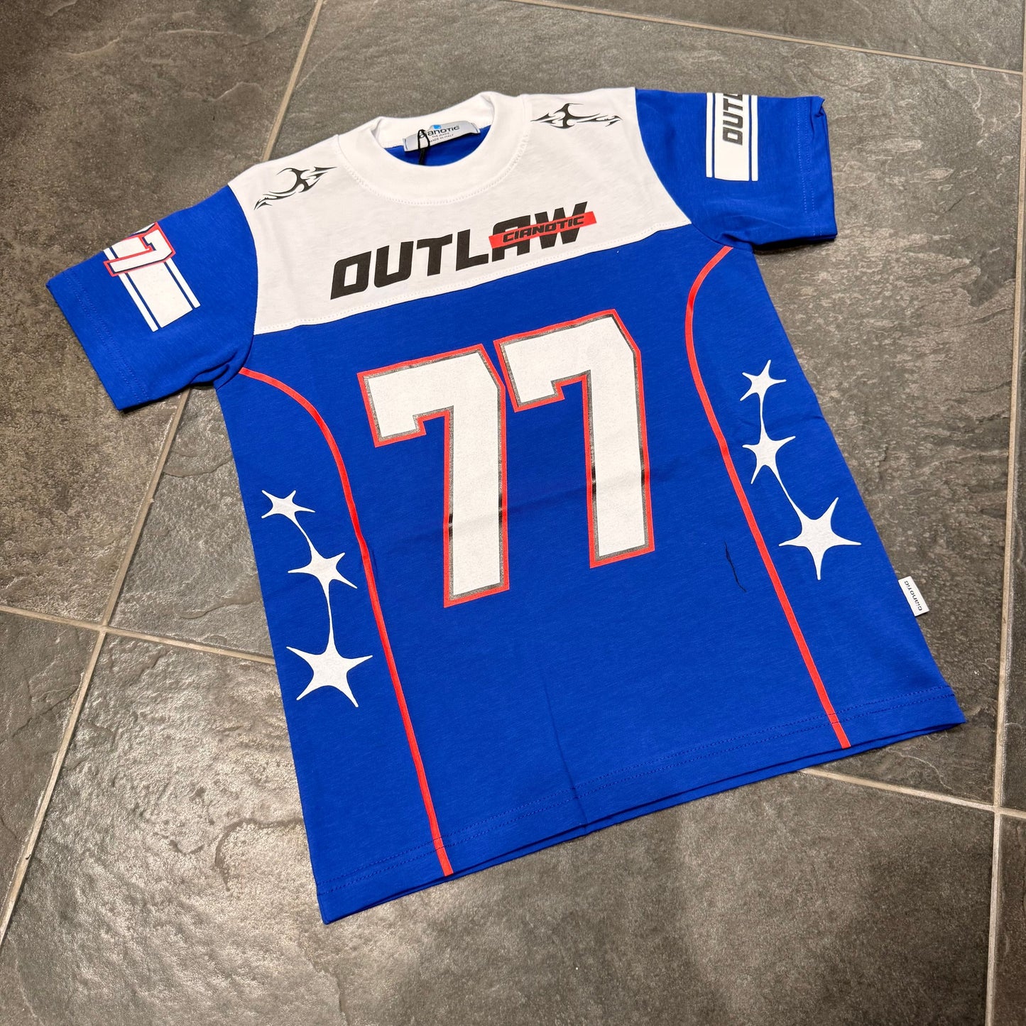 CB T-SHIRT OUTLAW ROYAL - T-shirt bimbo - CIANOTIC