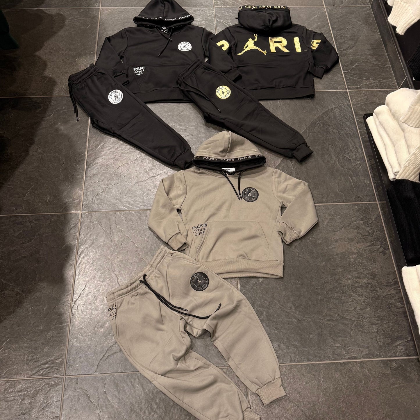 FFA-87 TUTA BIMBO NERO/ARGENTO - tute bimbo -