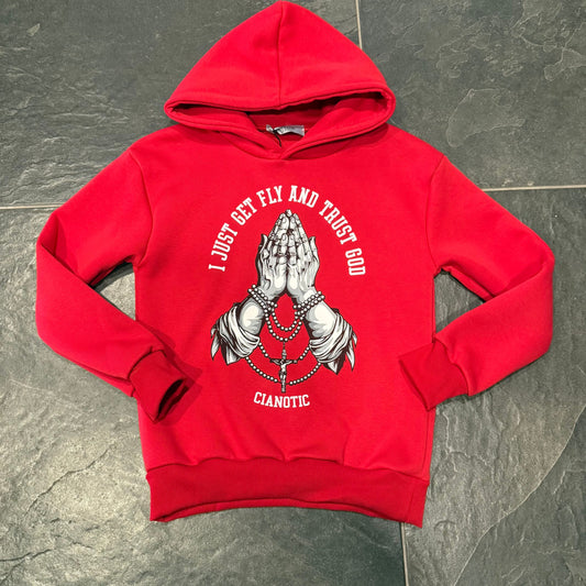 F/TRUST FELPA CIANOTIC ROSSA - felpa bimbo - CIANOTIC