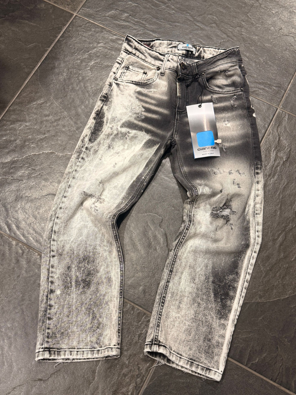CB BAGGY STARK GRIGIO - JEANS BIMBO - CIANOTIC