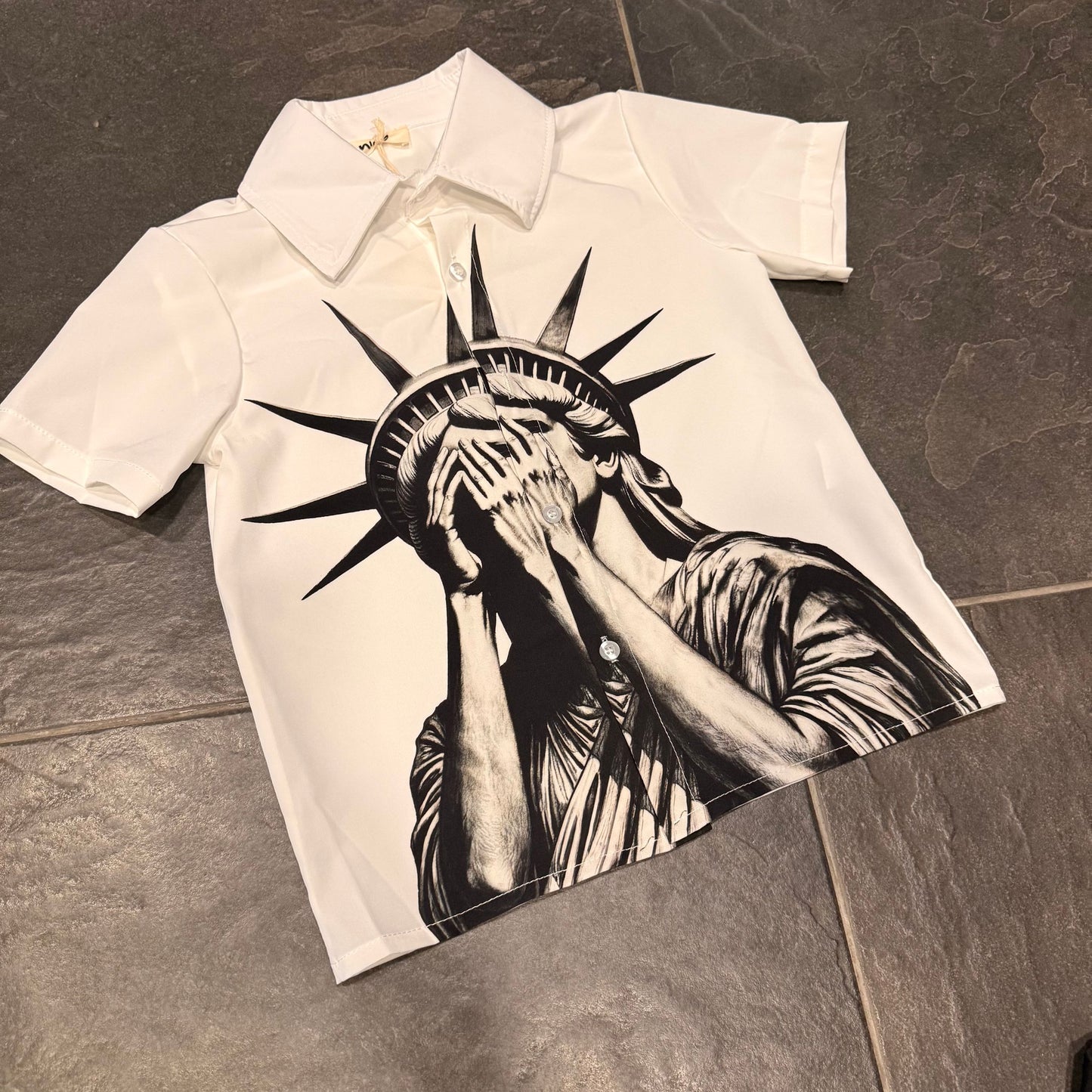 1282 CAMICIA BIMBO LIBERTA' BIANCA - camicia bimbo -