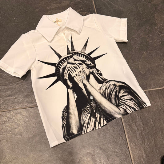 1282 CAMICIA BIMBO LIBERTA' BIANCA - camicia bimbo -