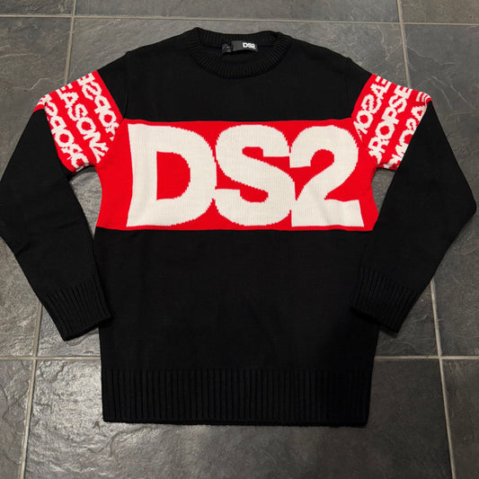 FW25213 MAGLIONCINO DS2 NERO - Maglieria uomo - DROP SEASON 2