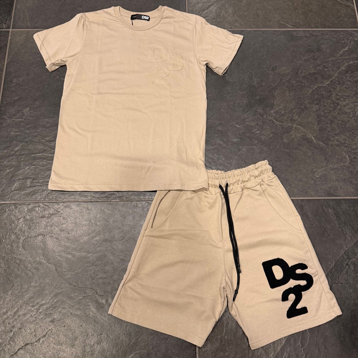 SS26229 COMPLETO DS2 BEIGE - Completo uomo - DROP SEASON 2
