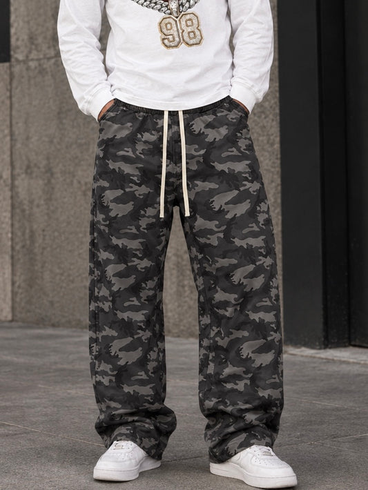 ANG052 PANTALONE NERO - pantalone uomo -