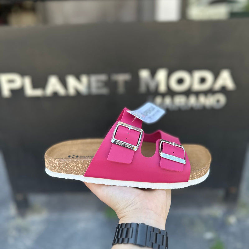 S31U568/A CIABATTE FUCSIA OPACO - Ciabatte donna - SUPERGA