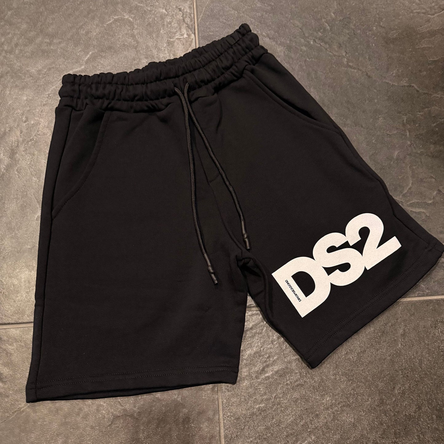SS26277 BERMUDA DS2 NERO - bermuda uomo - DROP SEASON 2