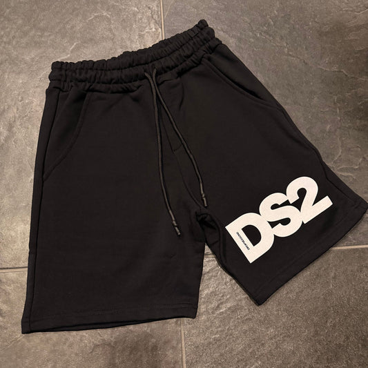 SS26277 BERMUDA DS2 NERO - bermuda uomo - DROP SEASON 2