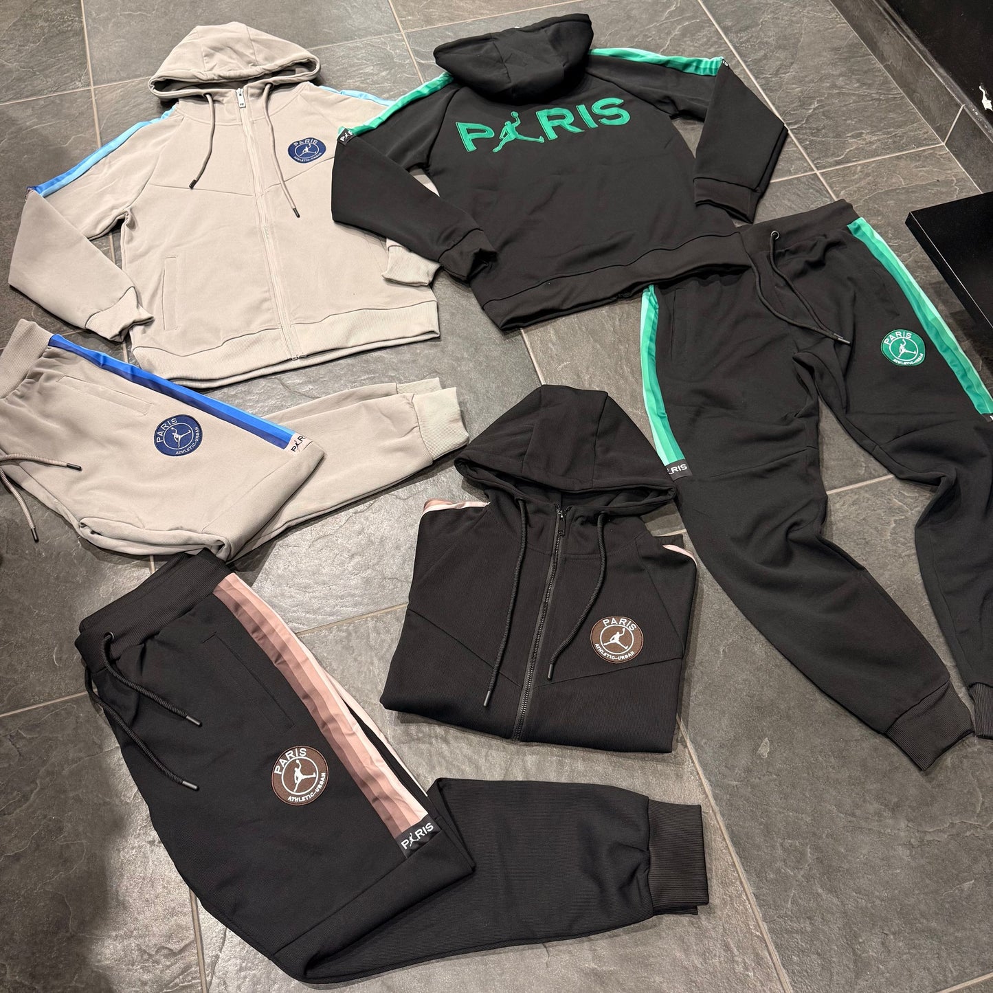 FF-6282 TUTA MOD. P*RIS GRIGIO/BLU - tuta uomo -
