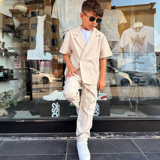 1253 COORDINATO BAMBINO BEIGE - Coordinato bimbo/junior -