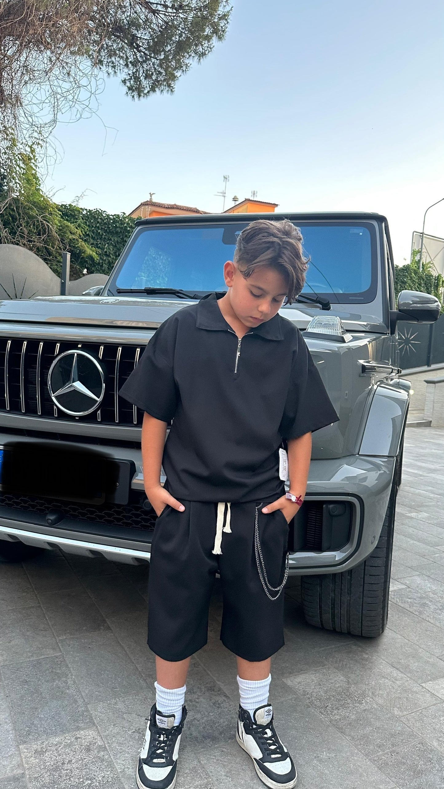 1082 COMPLETO BIMBO NERO - Completo bimbo -