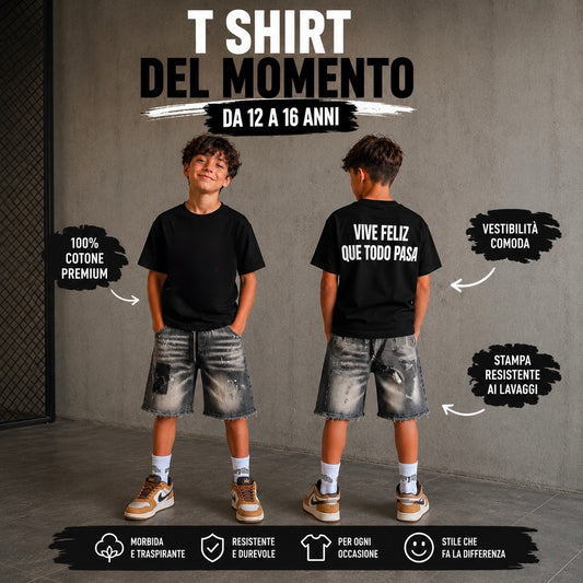 MB125 T-SHIRT BIMBO NERA - T-shirt bimbo -
