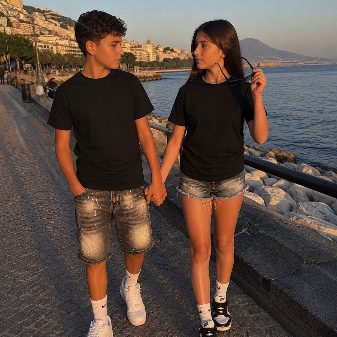 CB T-SHIRT SAPE NIENTE NERA - T-shirt bimbo - CIANOTIC