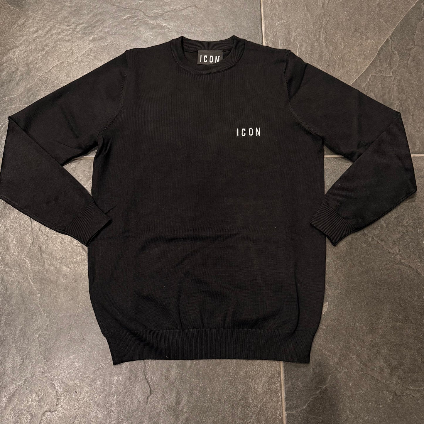 ICUF2W6M003 MAGLIONCINO ICON NERO - Maglieria uomo - icon