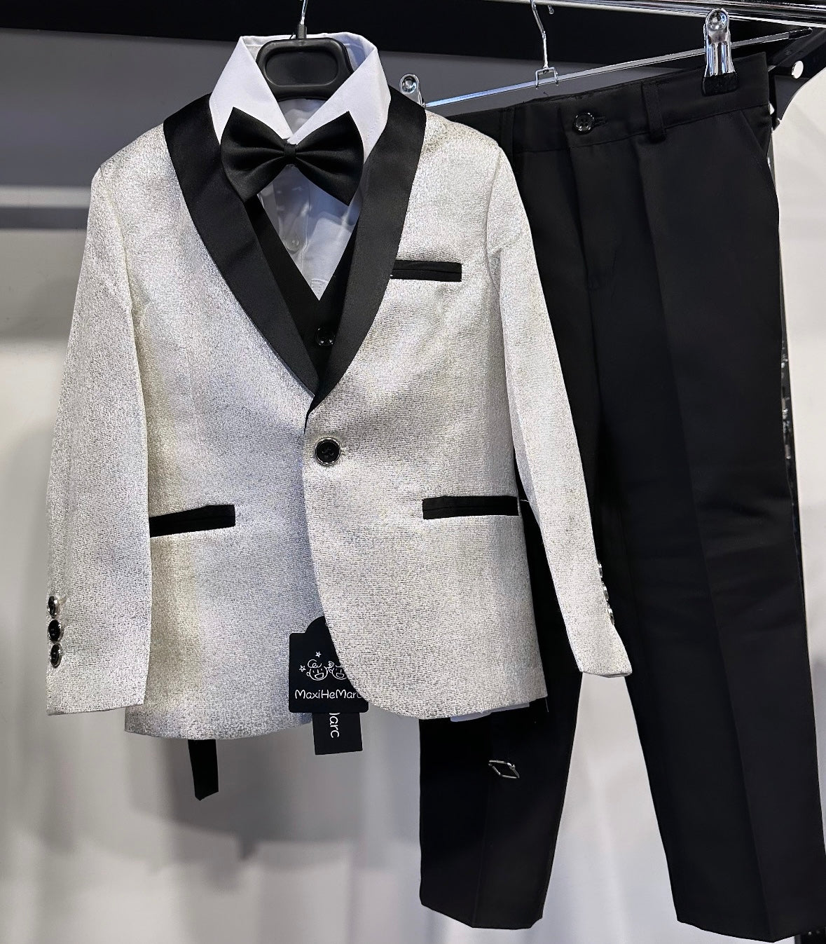 COMPLETO CLASSICO BAMBINO BIANCO - Completi classici bimbo -