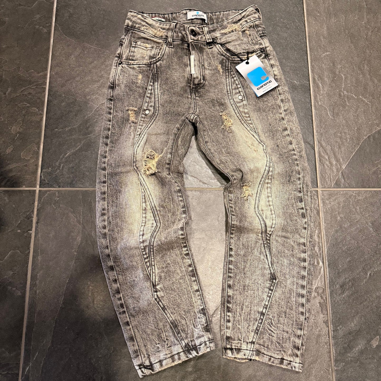 CB BAGGY 426 BLACK - JEANS BIMBO - CIANOTIC