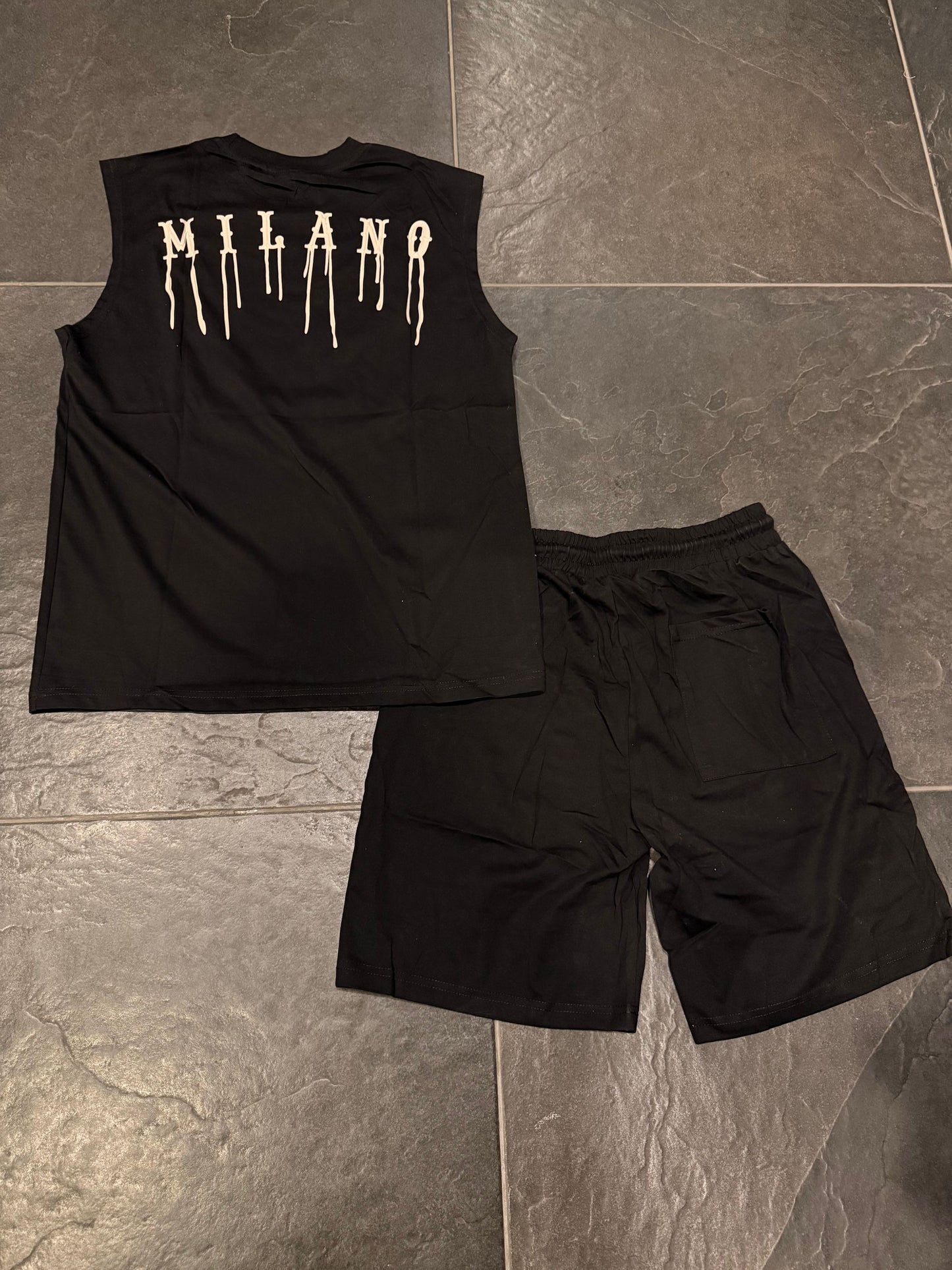 76116 COMPLETO NERO - Completo uomo -