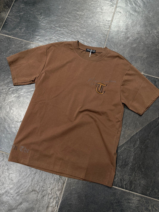 YN2-660C T-SHIRT UOMO BROWN - T-shirt uomo -