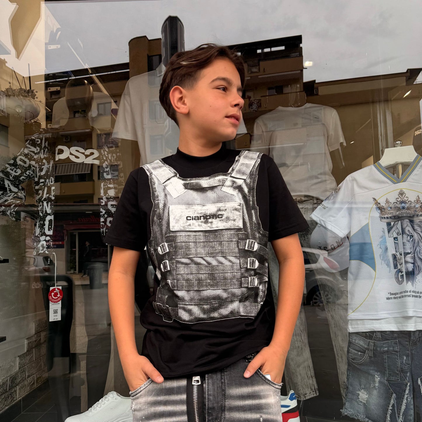 BRAVE T-SHIRT CIANOTIC NERA BIMBO - T-shirt bimbo - CIANOTIC