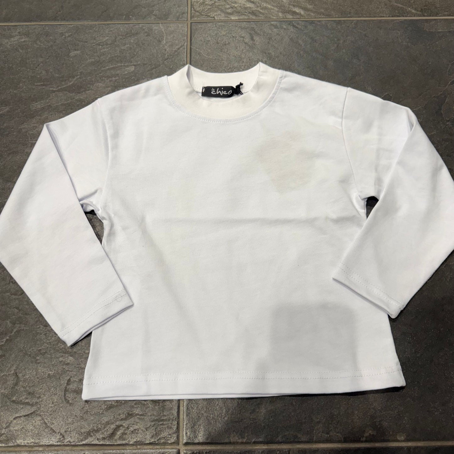 382 T-SHIRT MANICA LUNGA BIANCA BIMBO -  - IO CHICO