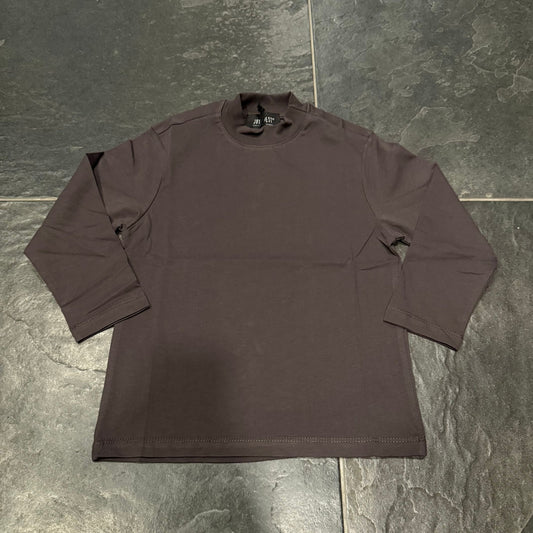 BT25 T-SHIRT MANICA LUNGA BROWN - T-shirt bimbo - just man