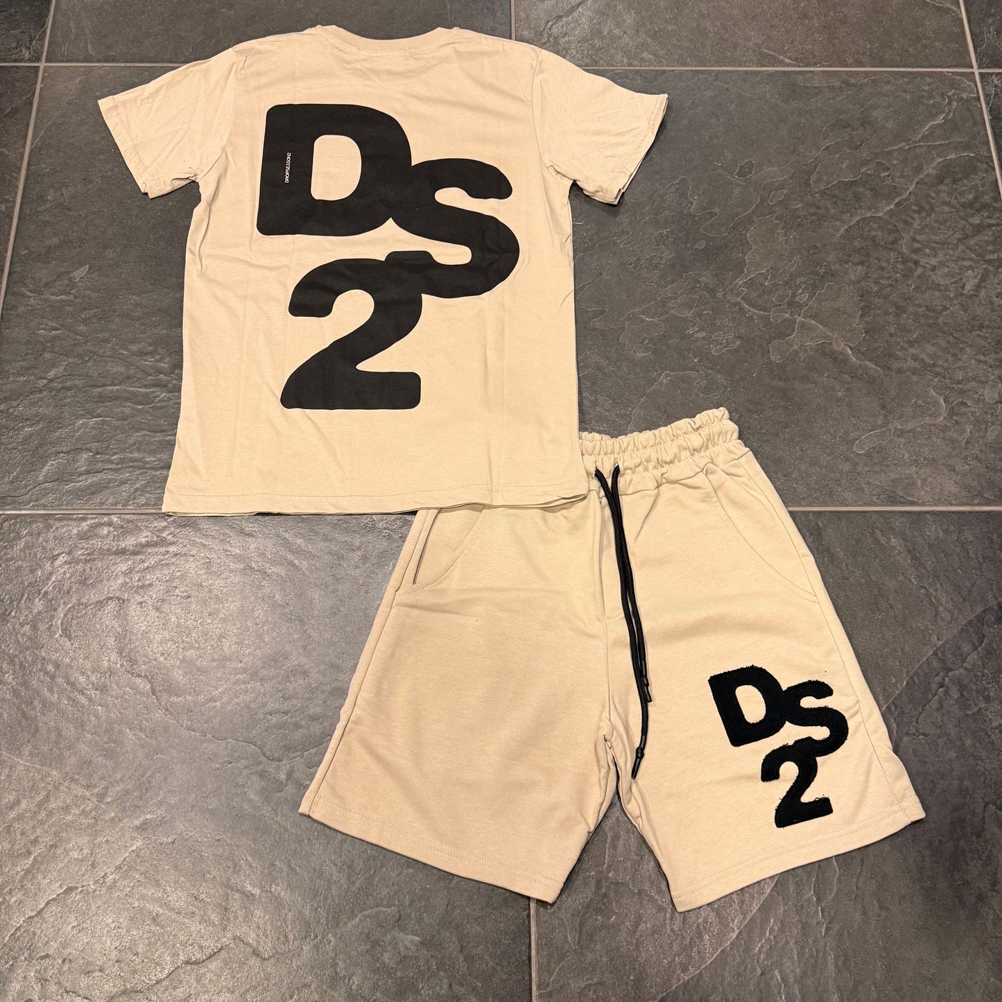 SS26229 COMPLETO DS2 BEIGE - Completo uomo - DROP SEASON 2