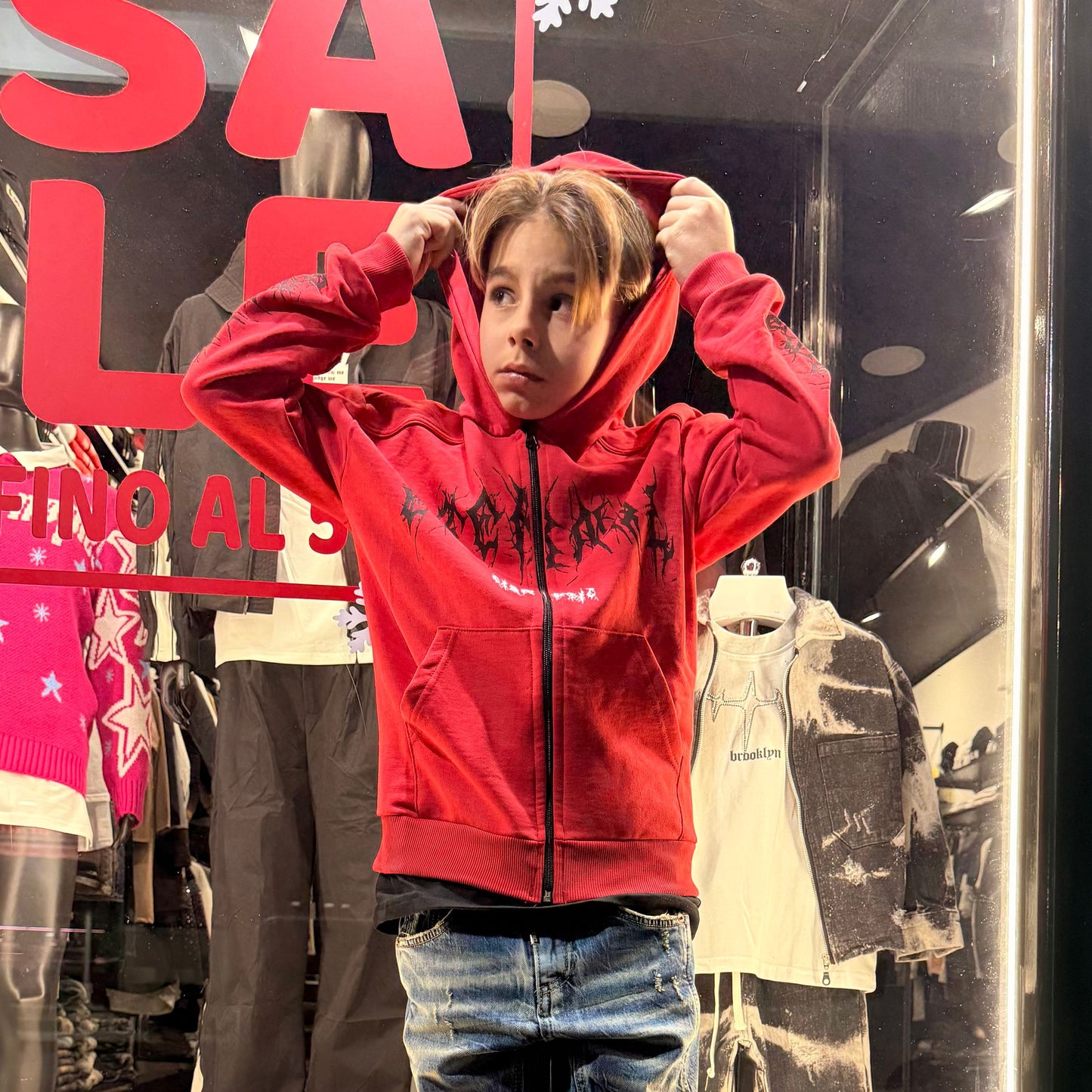 CB/HOODIE ETERNAL ROSSA - felpa bimbo - CIANOTIC