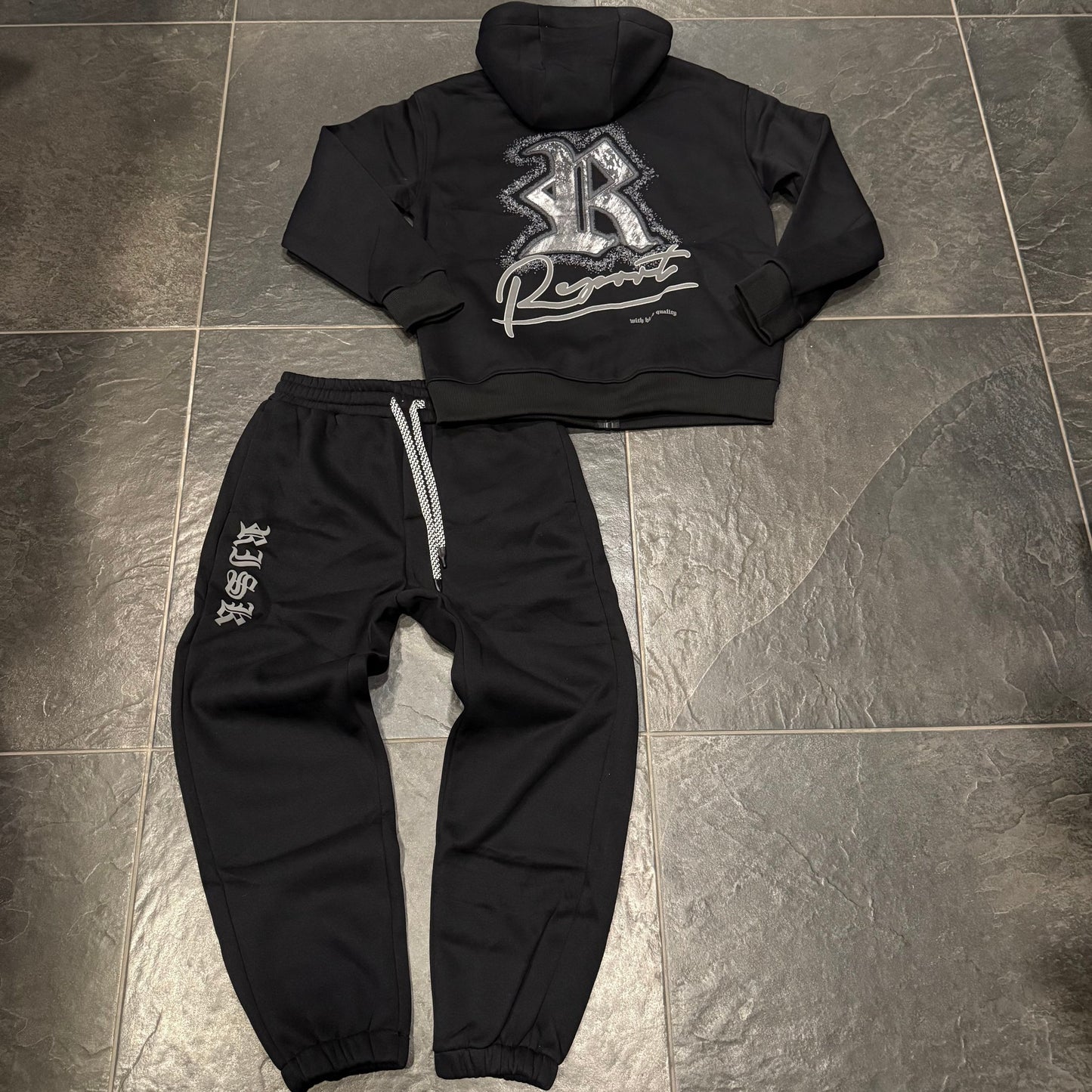 7629 TUTA NERA - tuta uomo -