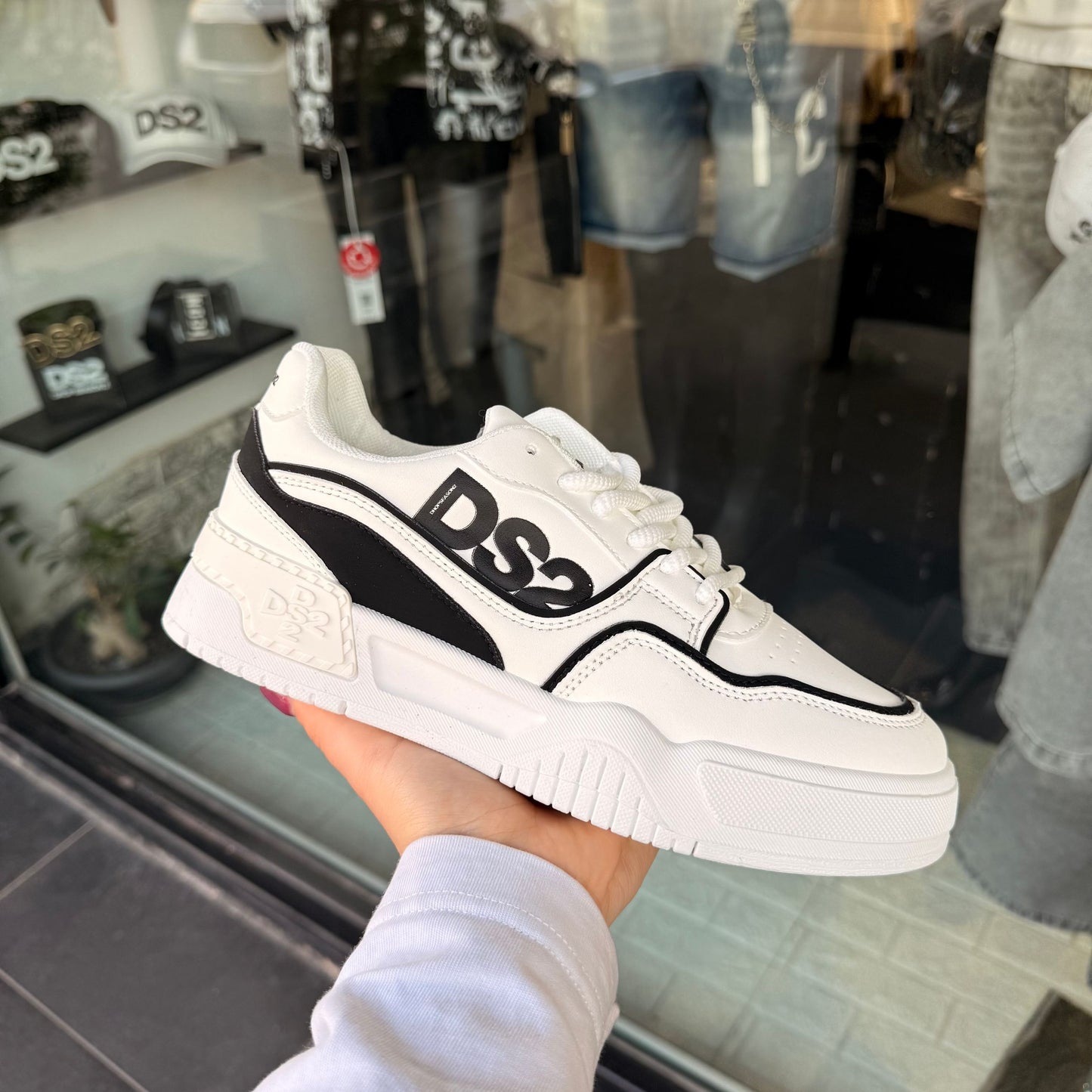 DS2S06 SCARPE DS2 BIANCO/NERO - Scarpe uomo - DROP SEASON 2