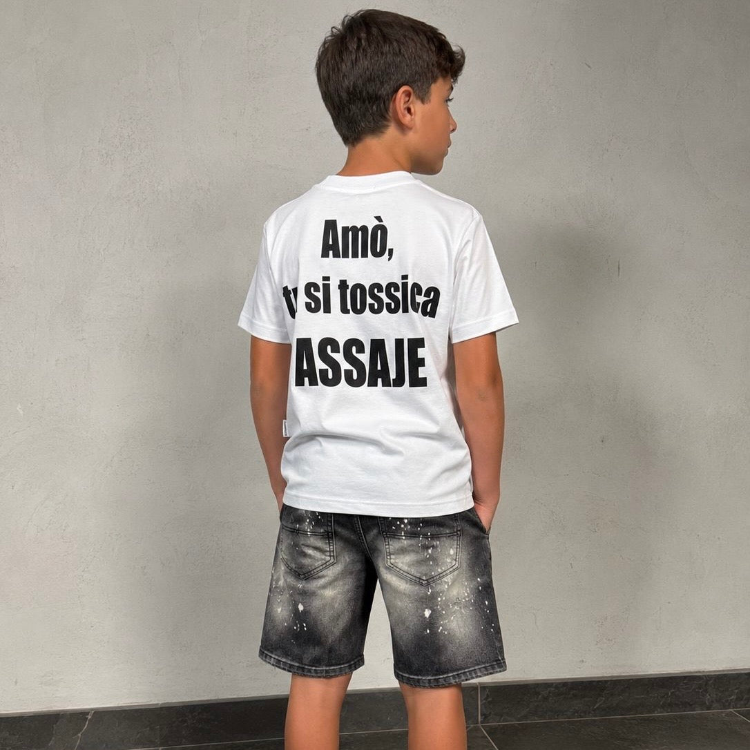 CB T-SHIRT ASSAJE BIANCA - T-shirt bimbo - CIANOTIC