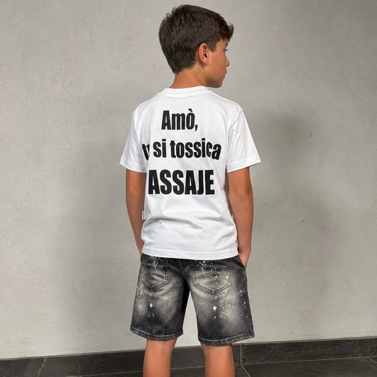 CB T-SHIRT ASSAJE BIANCA - T-shirt bimbo - CIANOTIC