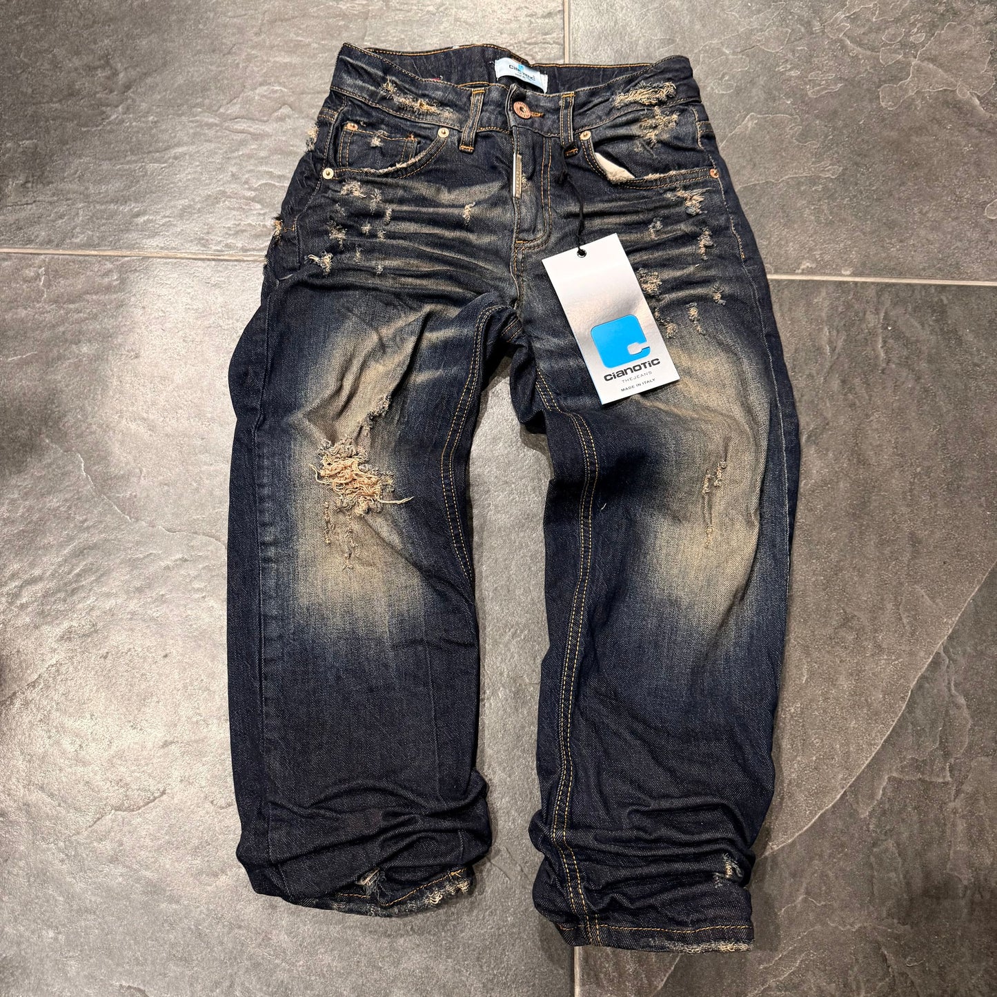 CB BAGGY CARBON FADE - JEANS BIMBO - CIANOTIC