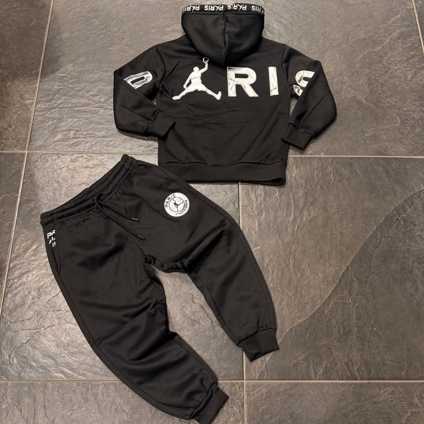 FFA-87 TUTA BIMBO NERO/ARGENTO - tute bimbo -