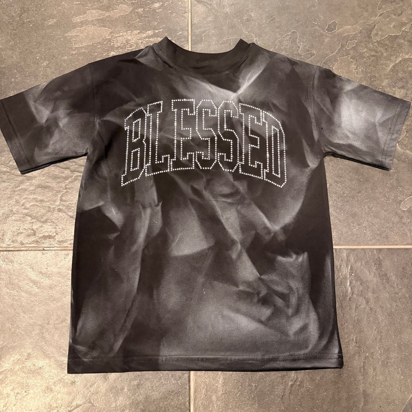 A88003 T-SHIRT BLASSED BIMBO NERA - T-shirt bimbo -