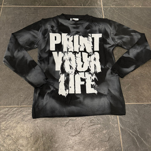 CB ML/LIFE MAGLIA IN FILO NERA BIMBO - maglieria bimbo - CIANOTIC