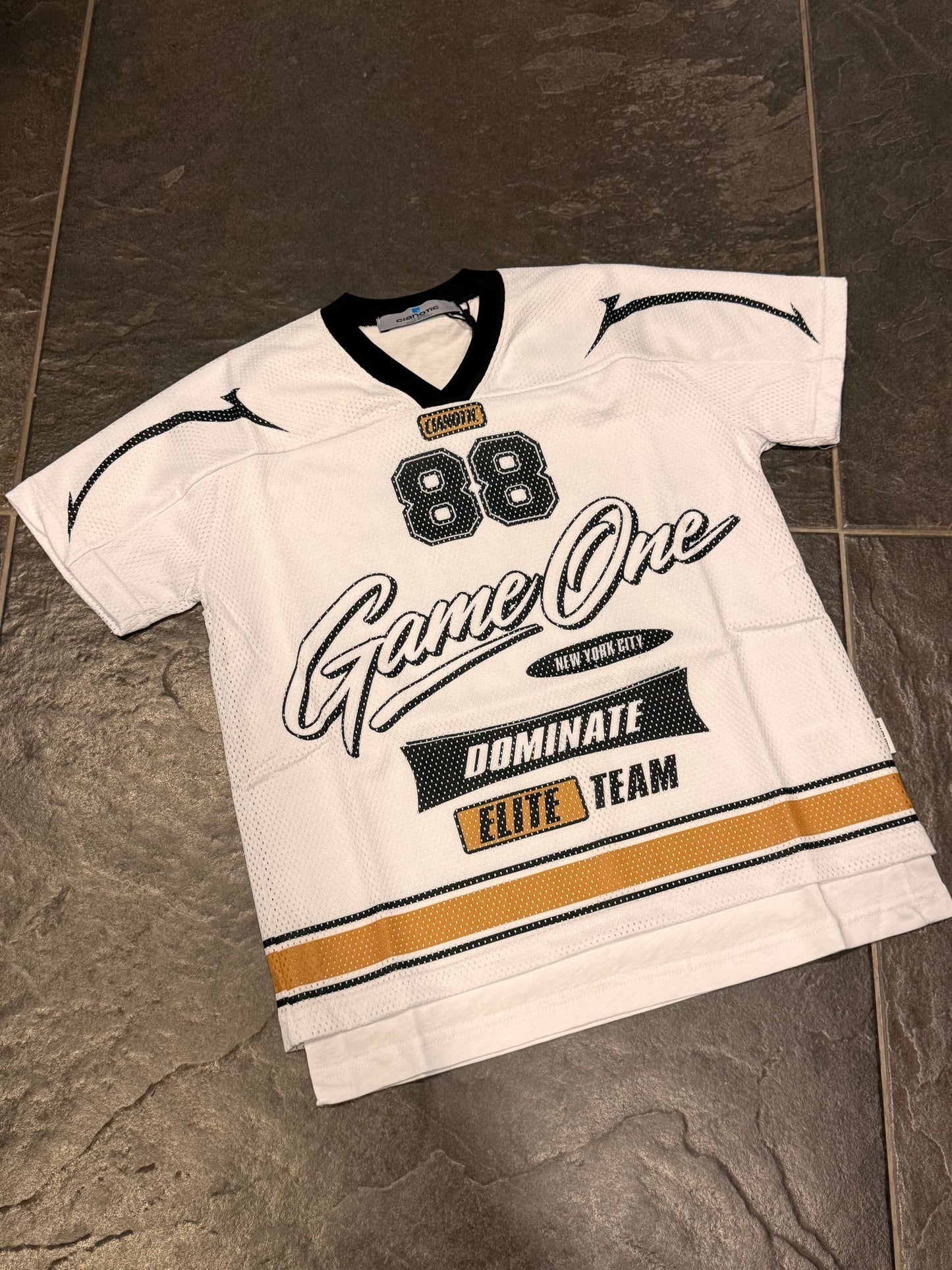 CB T-SHIRT MESH 88GAME BIANCA - T-shirt bimbo - CIANOTIC