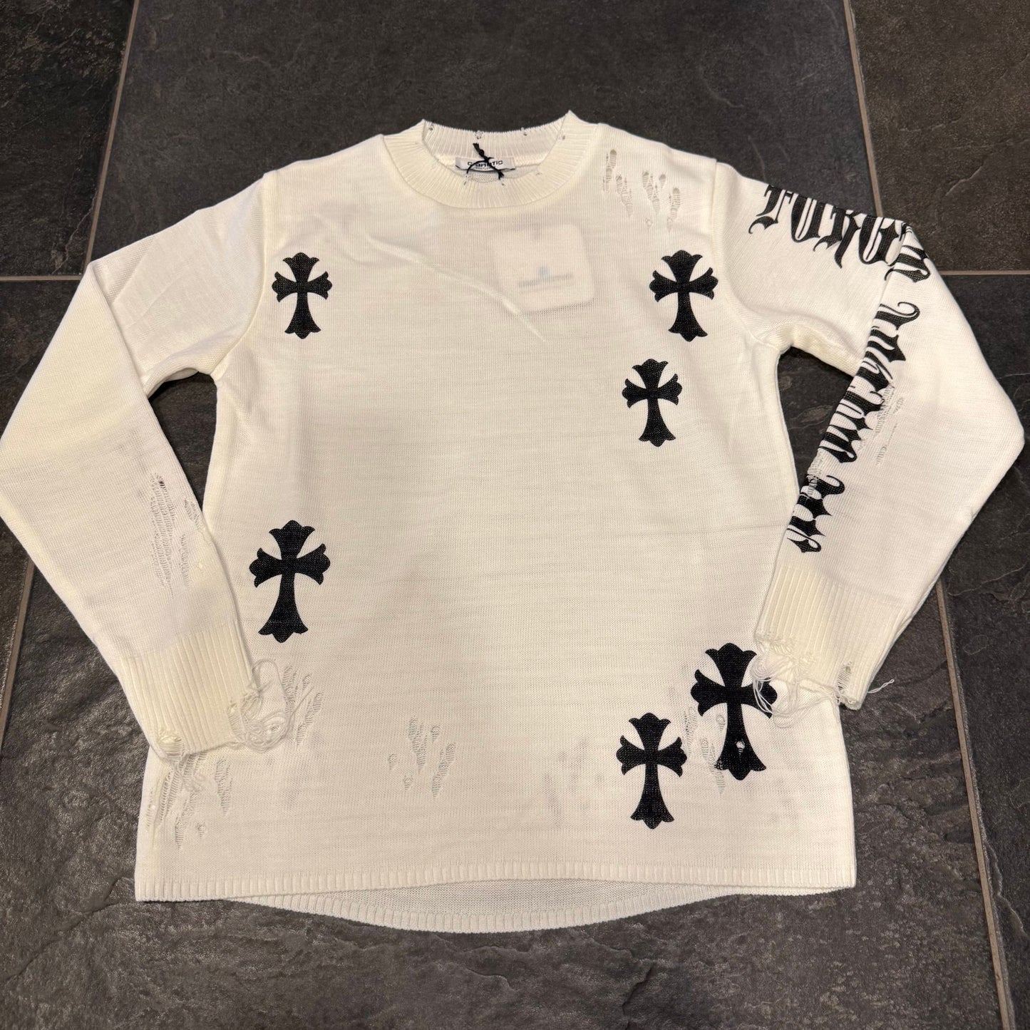 CB ML/CROSS MAGLIA IN FILO BIMBO PANNA - maglieria bimbo - CIANOTIC